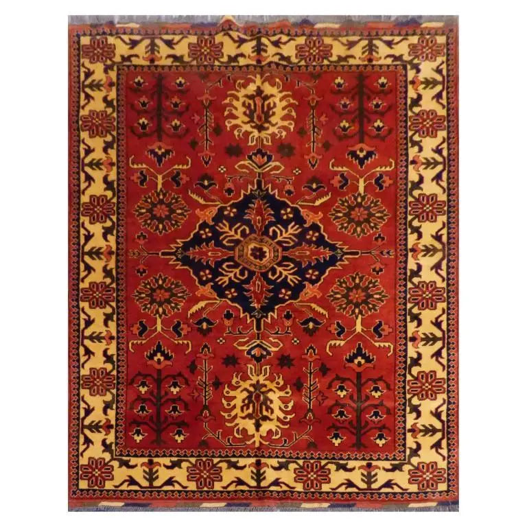 One Of The Kind Afghani Khotan Rug 7'2" x 5'4"